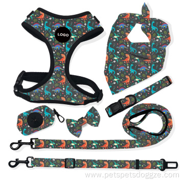 Adjustable Luxury Pet Dog Collar Leash Set